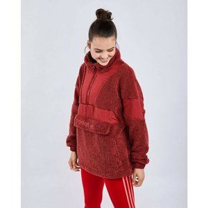 Adidas Sherpa Jacket 'Mystery Red' Women's [Size XS] EC0755 *RARE* RETAIL $120